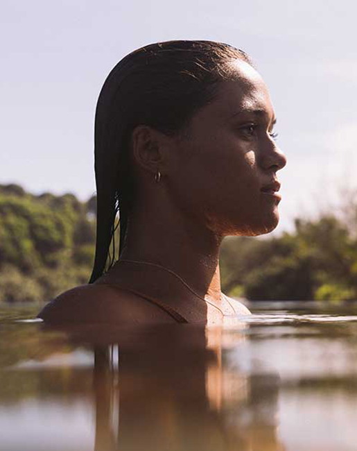 woman in water